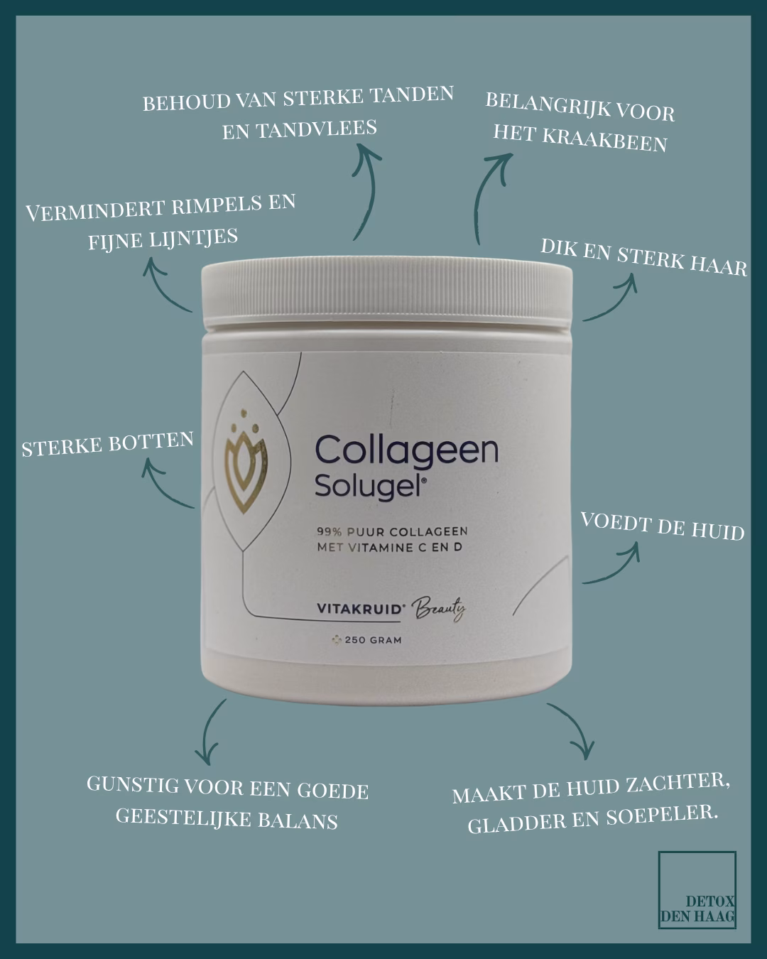 Collageen Solugel® poeder - 250 gr Vitakruid - Afbeelding 3