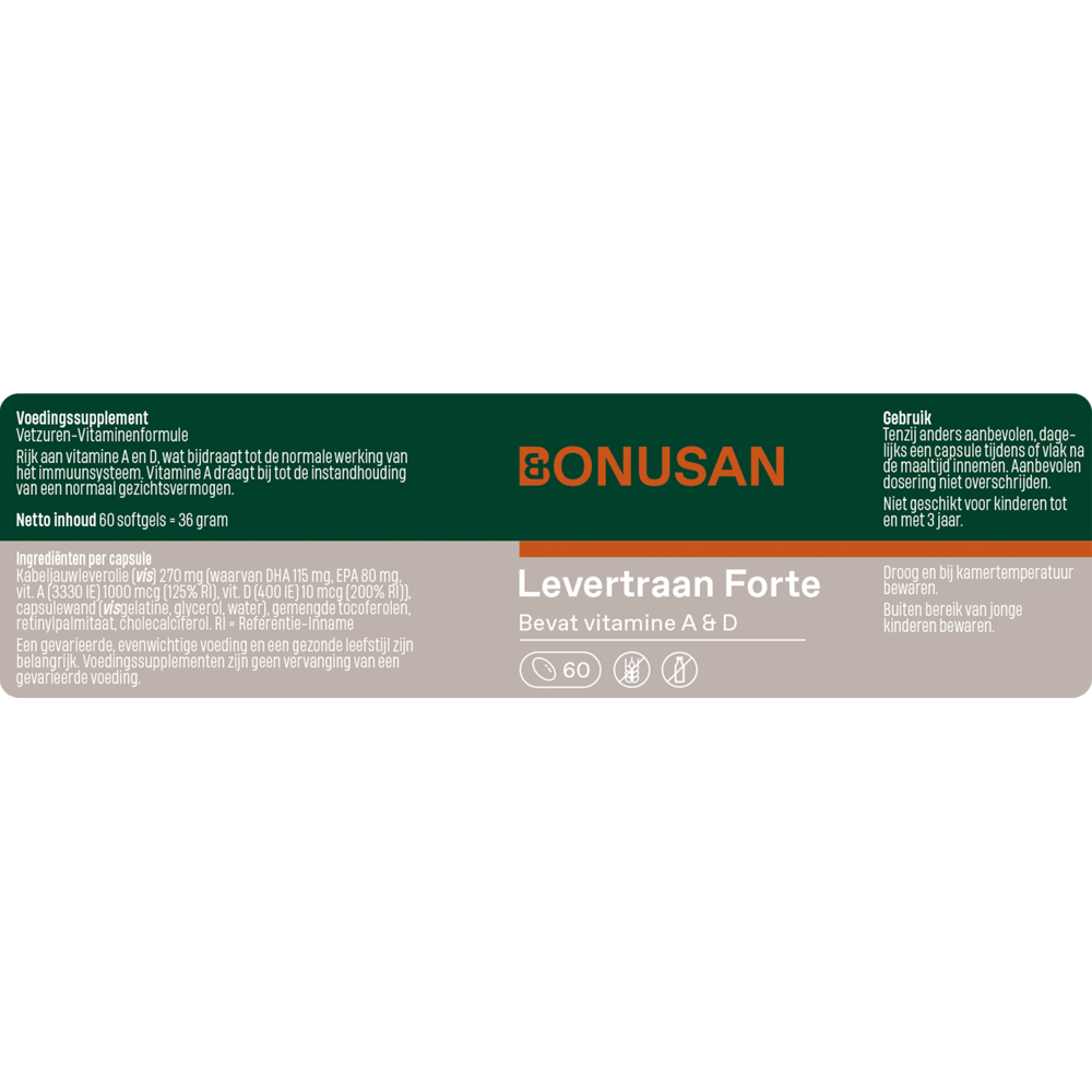 Levertraan Forte - 60 tabletten Bonusan - Afbeelding 2