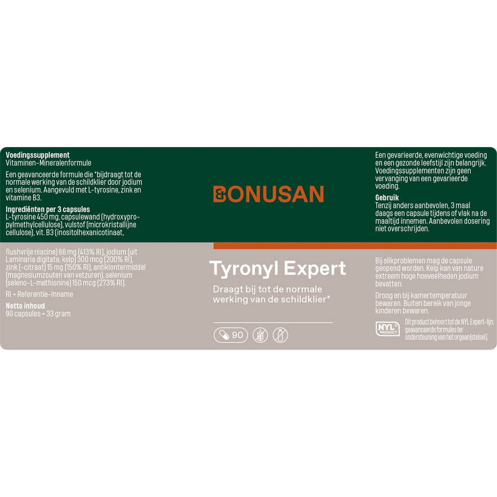Tyronyl Expert - 90 capsules Bonusan - Afbeelding 2