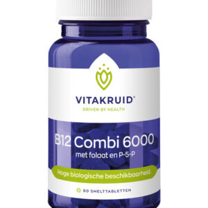 B12 Combi 6000 met folaat en P-5-P 60 tabs Vitakruid