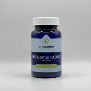 B12 Combi 10.000 met folaat - 60 (smelt)tabletten Vitakruid