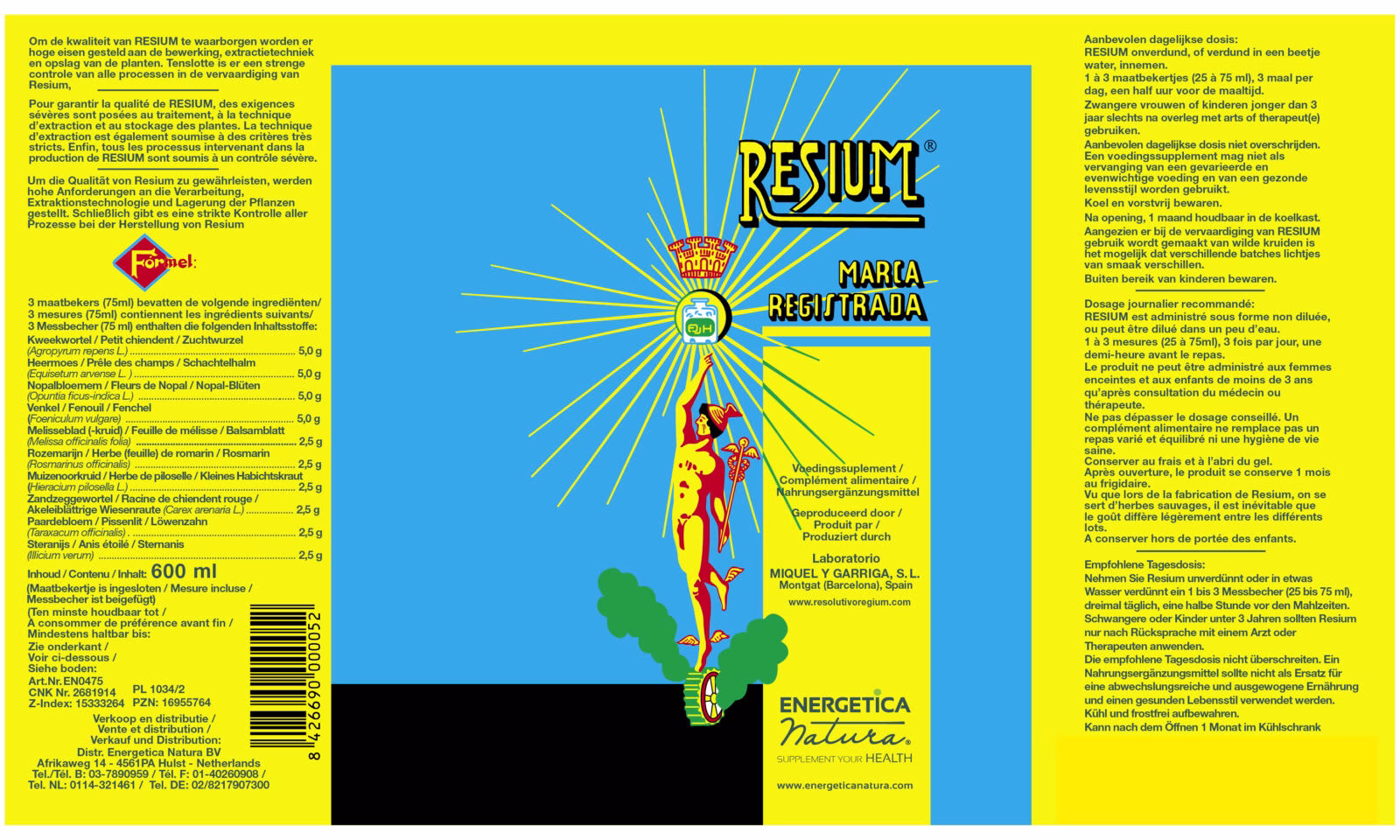 Resium - 600 ml Energetica - Afbeelding 3