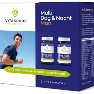Multi Man Dag & Nacht Vitakruid 2x30 capsules