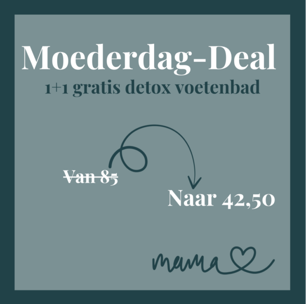 Moederdag-deal - 1+1 gratis detox voetenbad
